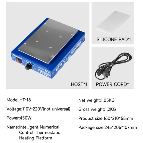 MECHANIC Интеллектуальный цифровой нагревательный стол для ремонта телефонов