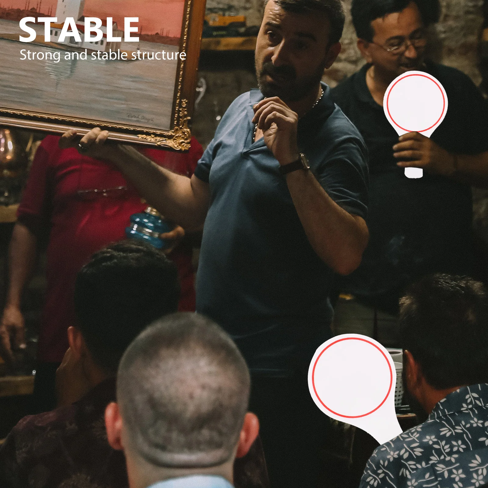 4 шт. табло для голосования белое стираемый односторонний реквизит викторины