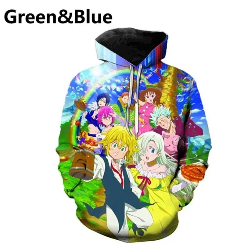 

Толстовка мужская с капюшоном и принтом «Семь смертных грехов»