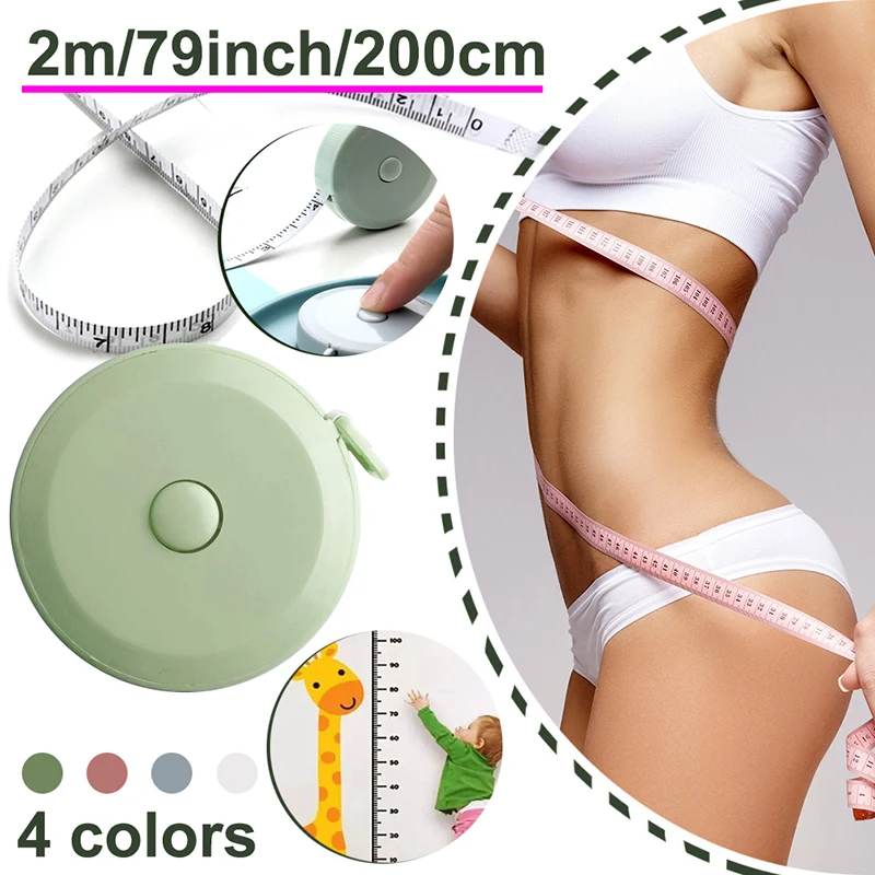 

2m/79inch Soft Tape Measure Double Scale Body Sewing Flexible Ruler for Weight Loss Medical Body Measurement Sewing Tailor Craft