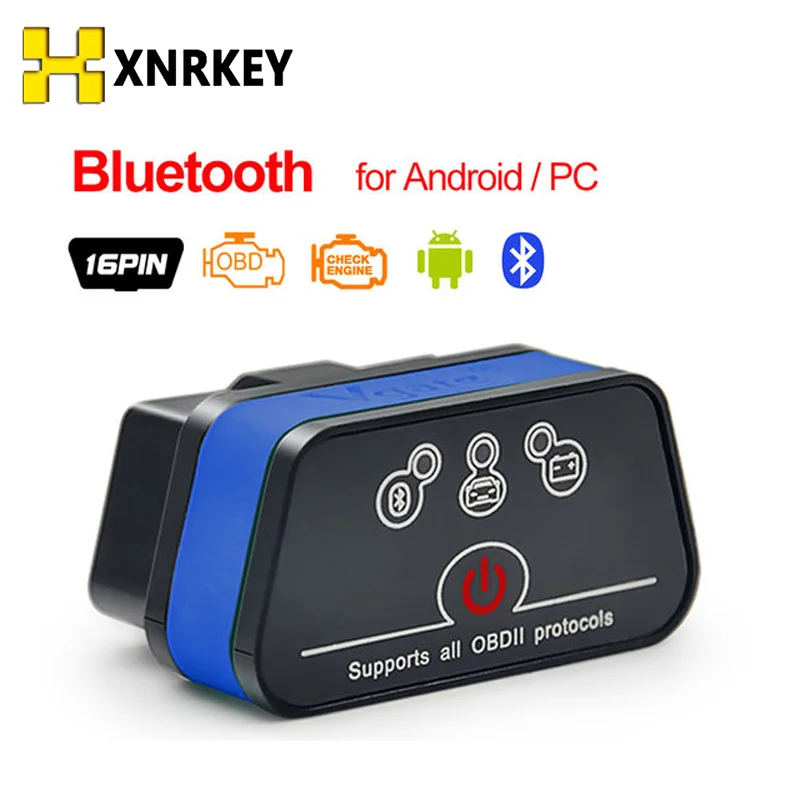 

XNRKEY Car Diagnostic Scanner Tools For Android PK ELM327 V1.5 Vgate iCar2 OBD2 ELM327 Bluetooth EOBD Auto Read Codes Adapter