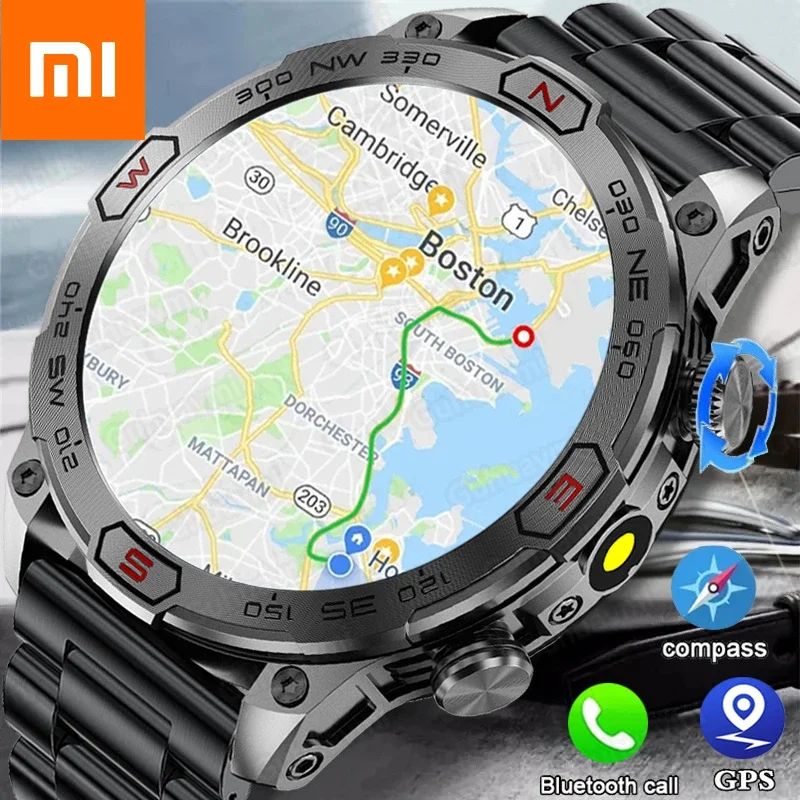 Смарт-часы Xiaomi мужские с GPS пульсометром и тонометром