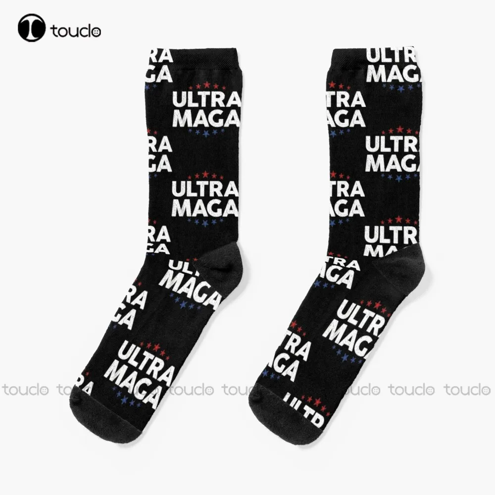 

Funny Anti Joe Biden Ultra Maga Support Trump Patriotic Socks Trump 2024 Black Socks Women Comfortable Girls Sports New Popular