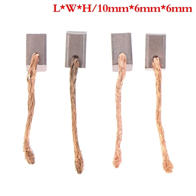 

4pcs 6x6x10mm Electric Motor Carbon Brush Power Tool Blower Fan Graphite Brushes