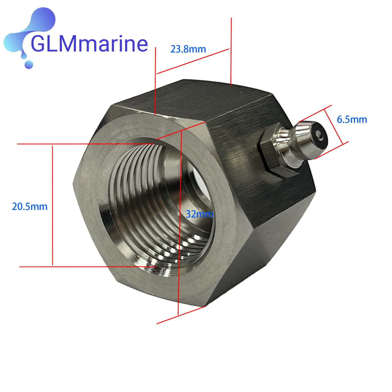 Морская рулевая трубка смазочная гайка 50-28251 для Yamaha Tohatsu Mercury OMC 2861 FSM068 Ss рулевое