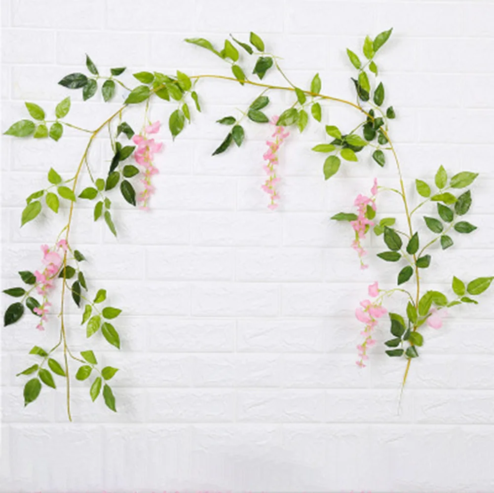 

Decorative Articles Artificial Rattan Garden 30 Leaves 5 Flowers 60g Easy To Clean Environmentally Friendly Drop Shopping
