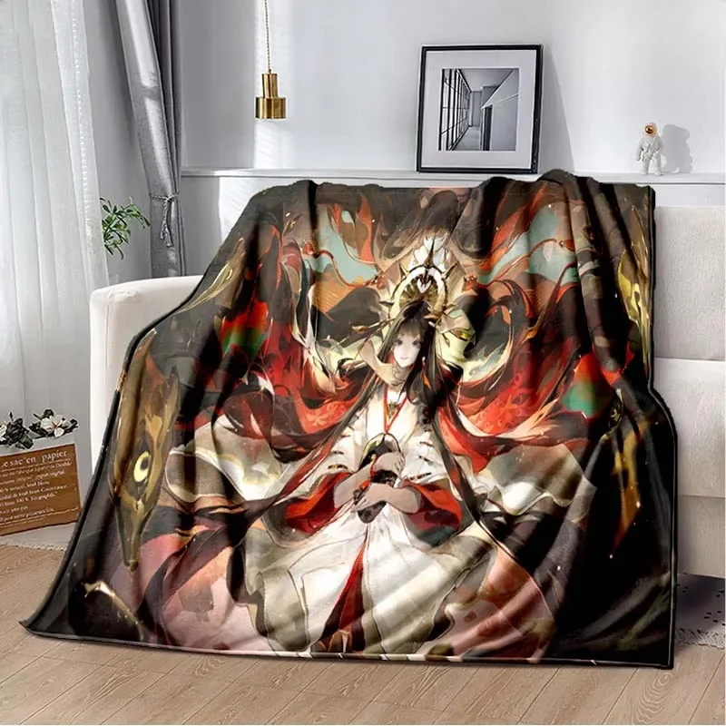 Модное HD печать мультфильм аниме игра Onmyoji одеяло для спальни детская простыня