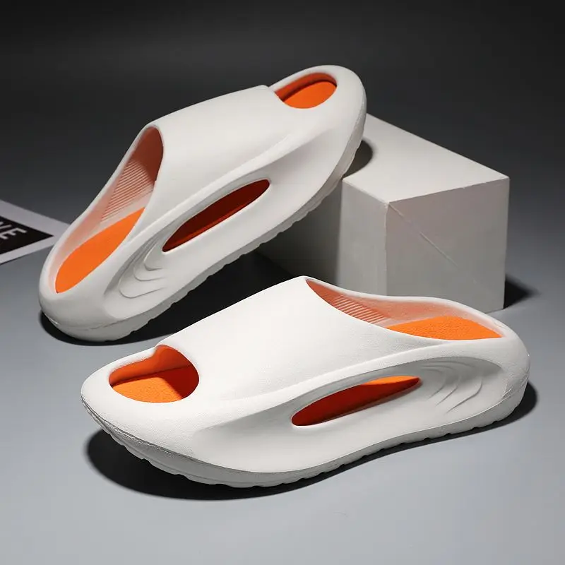 

GAOYYN Men's Casual Beach Slippers 2023 Summer New Luxury Soft EVA Hollow Unisex Sports Sandals Women Platform Shoes Zapatos