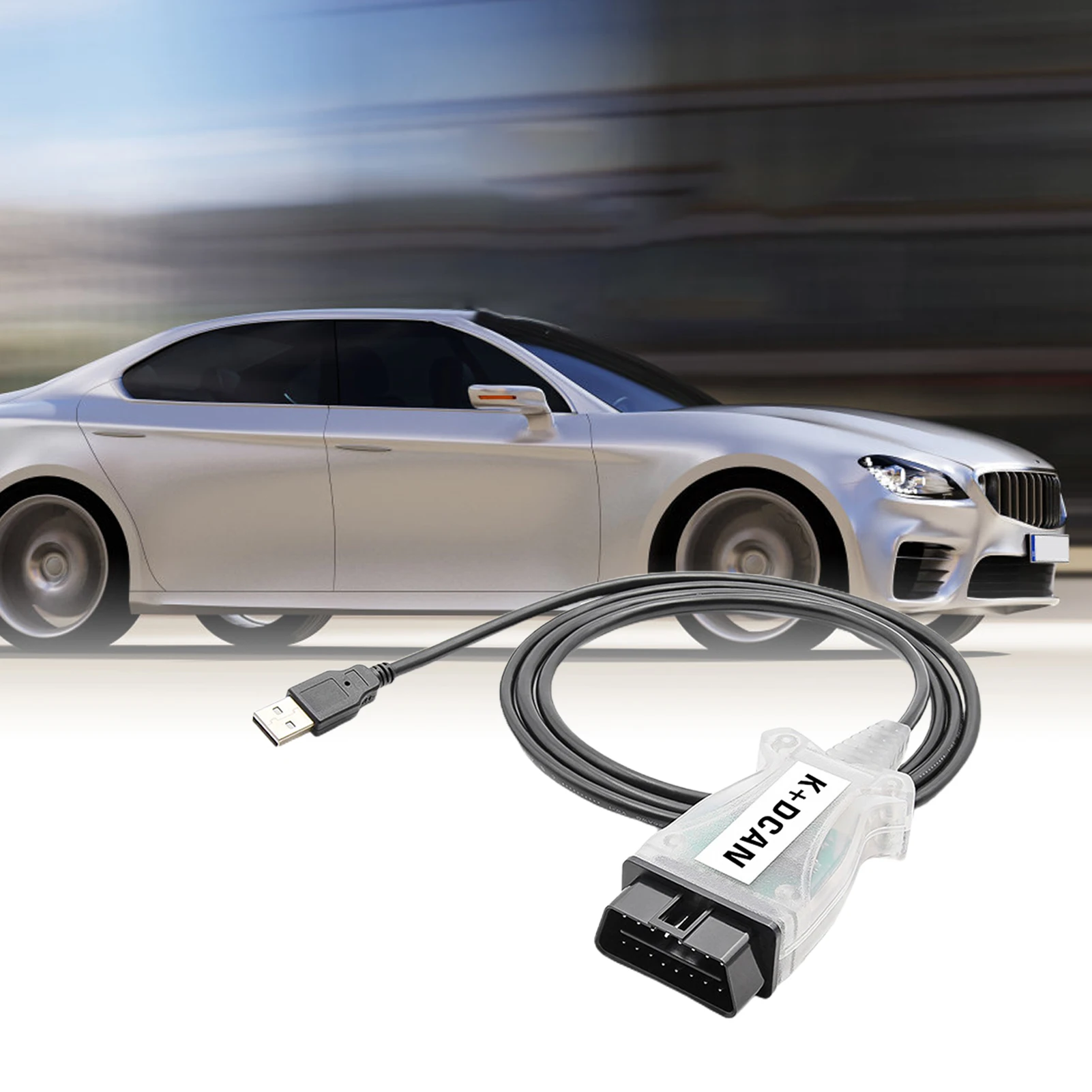 

Автомобильный диагностический кабель KDCAN, USB-кабель интерфейса, автомобильные аксессуары OBD2, диагностический сканер, инструмент FT245RL, чип, Д...