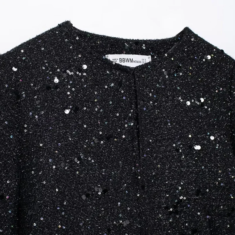 TRAFOffice Wear женский 2024 пиджак с текстурированными блестками верхняя одежда новые