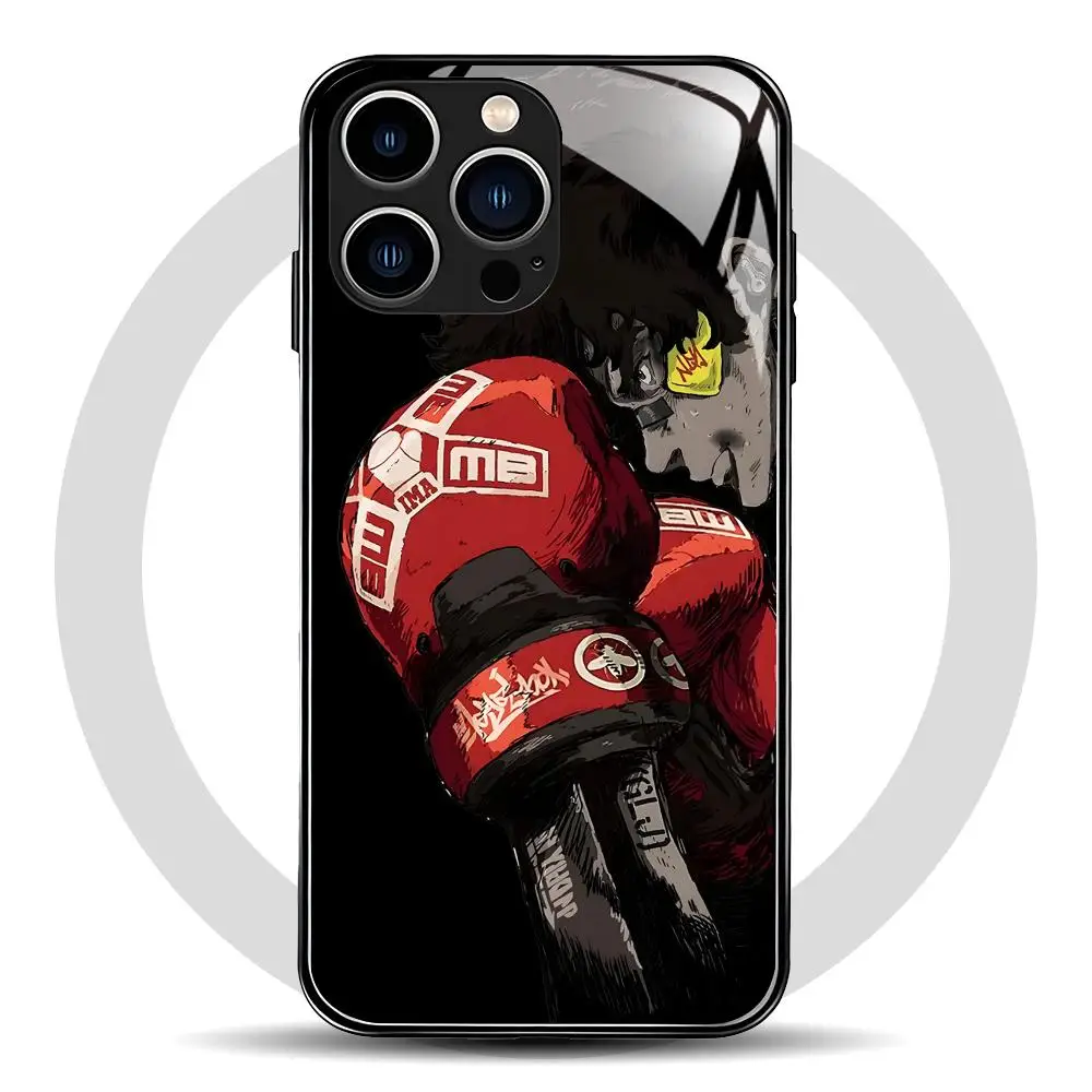 Чехол для телефона MEGALOBOX (аниме) для iPhone 17 Air, 16, 15, 14, 13, 12, 11 Plus, Mini, Pro, Max, стеклянный магнитный чехол (art.: 3920dbfd338ea) - 3920dbfd338ea