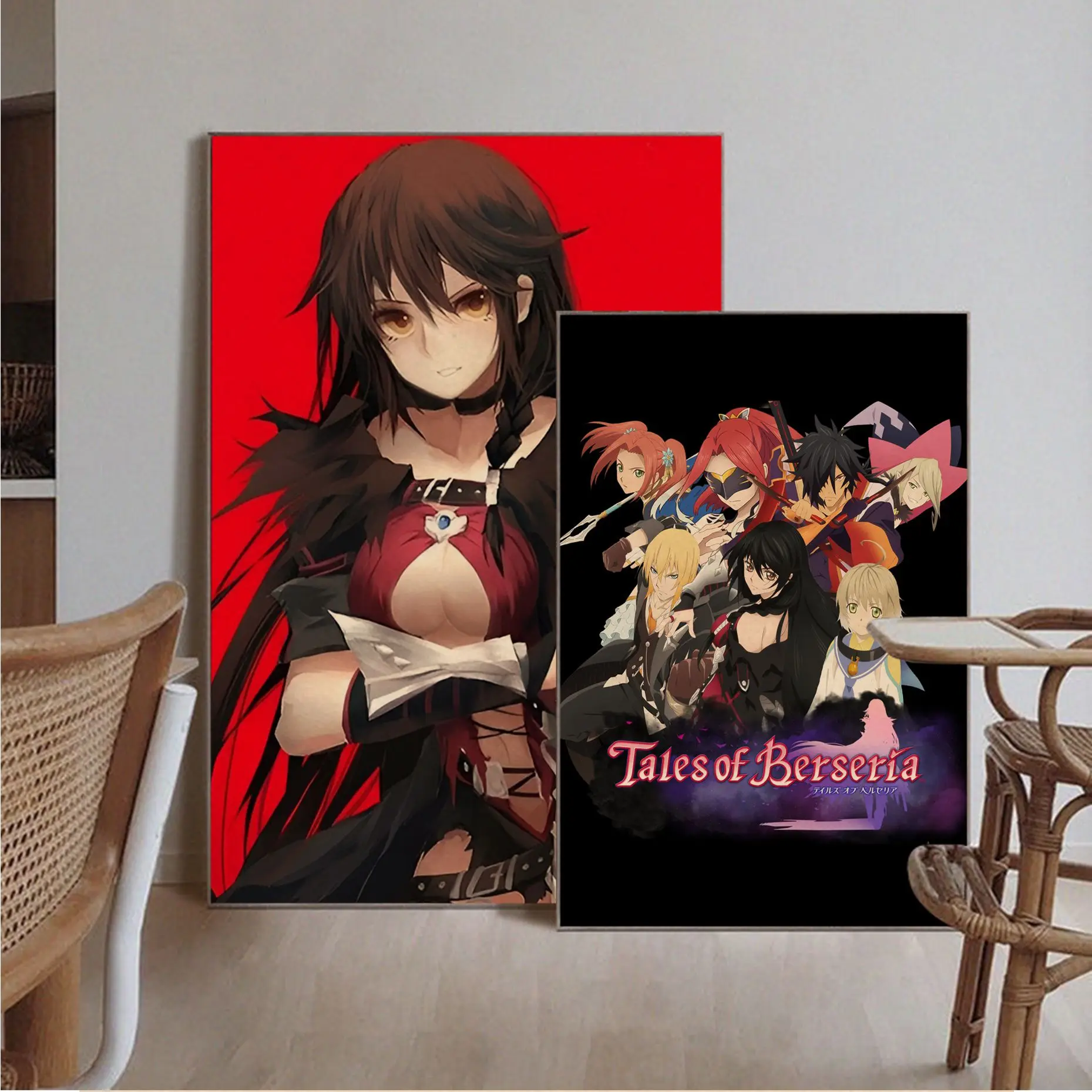 

Tales of Berseria Anime Classic Movie Posters Vintage Room Home Bar Cafe Decor Posters Wall Stickers
