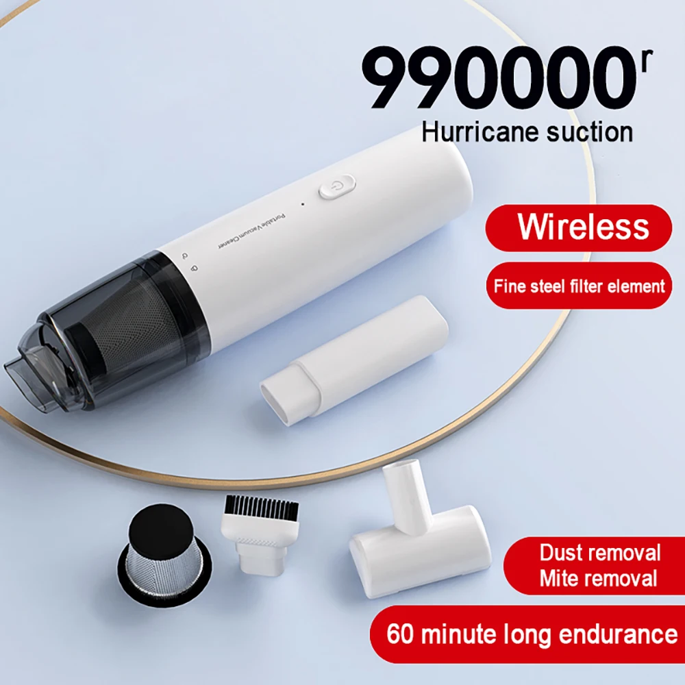 

99000Rpm Wireless Car Vacuum Cleaner Car Home Dual-use Cleaner Handheld Home Appliance Car Accessories Keyboard Cleaning Machine