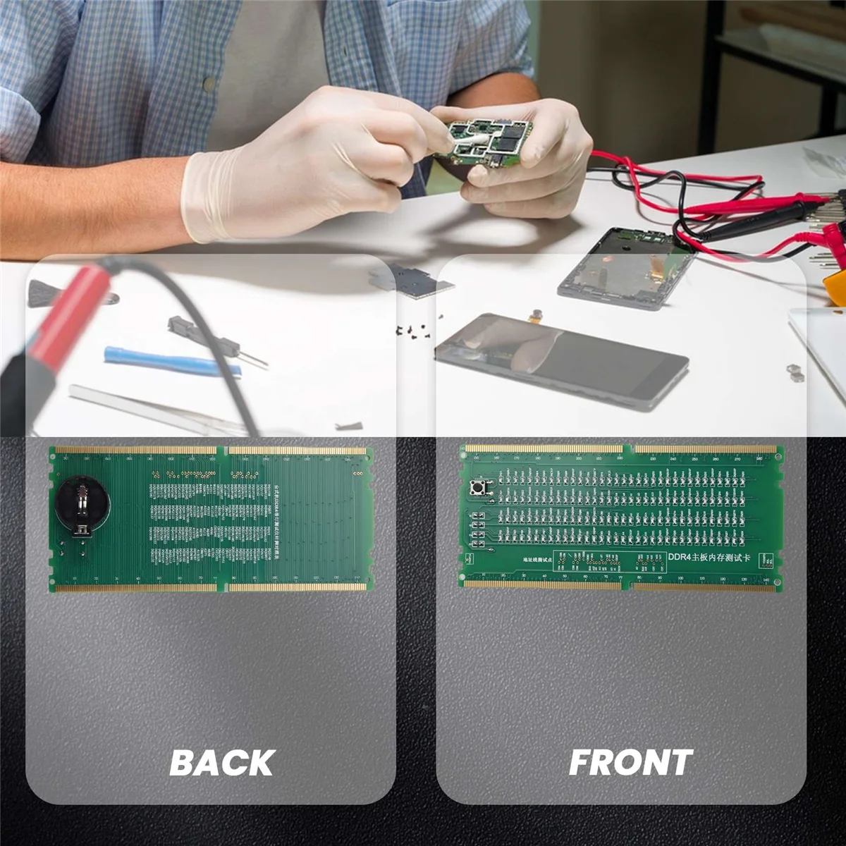 Тестовая карта DDR4 слот для оперативной памяти светодиодный анализатор ремонта