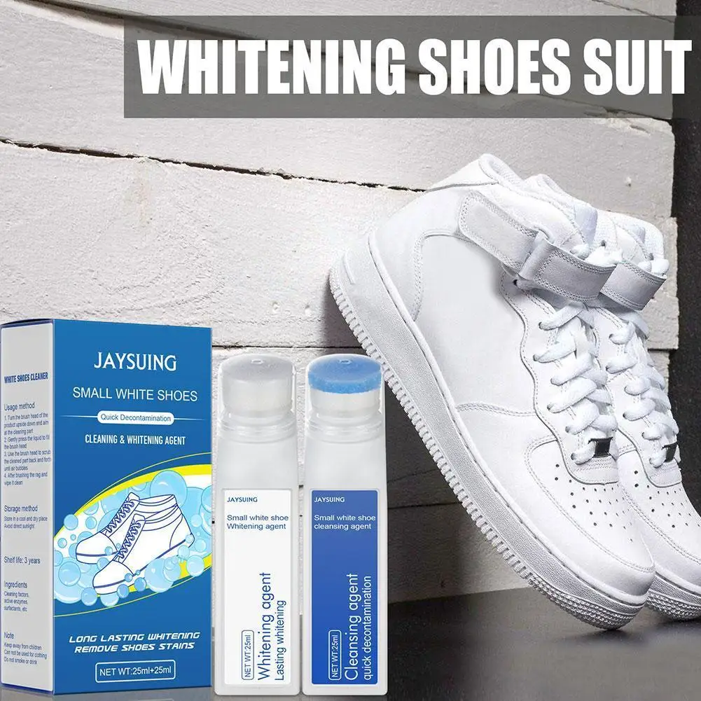 

White Shoes Cleaning Artifact Cleaning Agent Decontamination No-Wash Polish Sports Shoes Whitening For Household E4I2