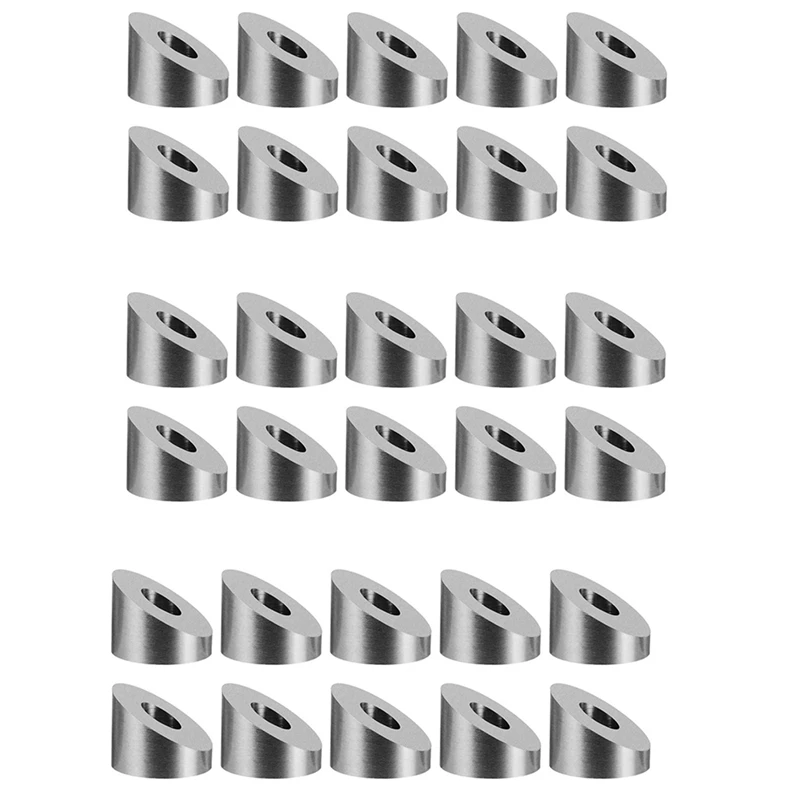 

Коническая шайба из нержавеющей стали T316, 1/4 дюйма, 30 градусов, для 1/8-3/16 дюймовых кабельных перил (30 шт.)