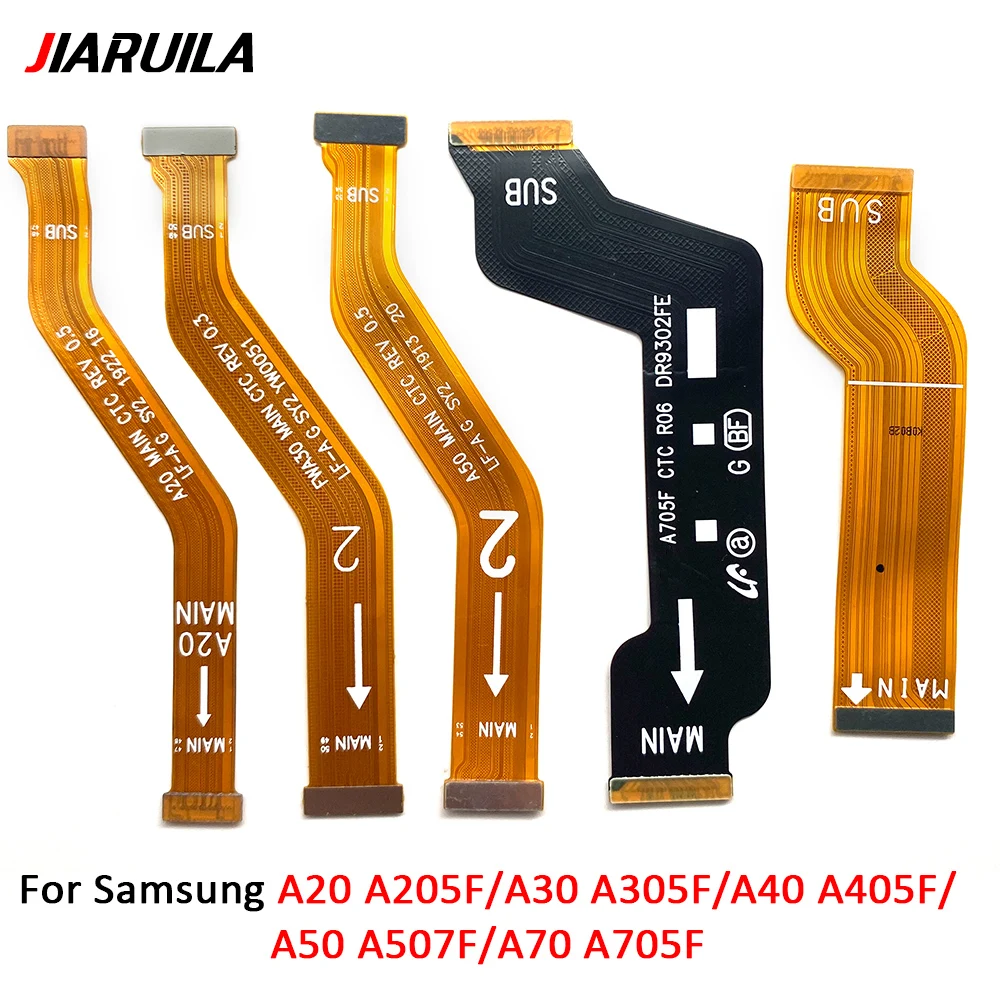 Фото Для Samsung A20 A30 A40 A50 A70: USB-разъем для зарядки, док-станция, плата микрофона, гибкие кабели для материнской платы №5