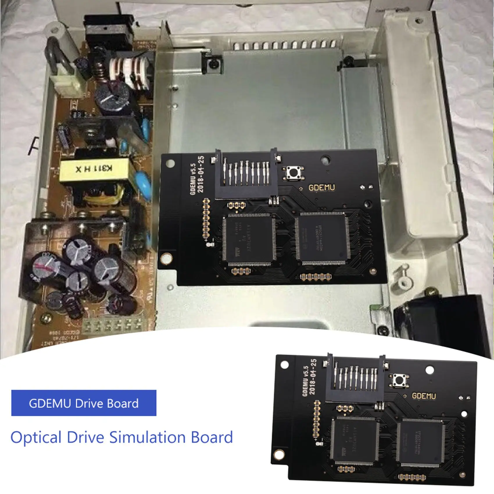 

Optical Drive Simulation Board for DC Game Machine the Second Generation Built-in Free Disk replacement for Full New GDEMU Game