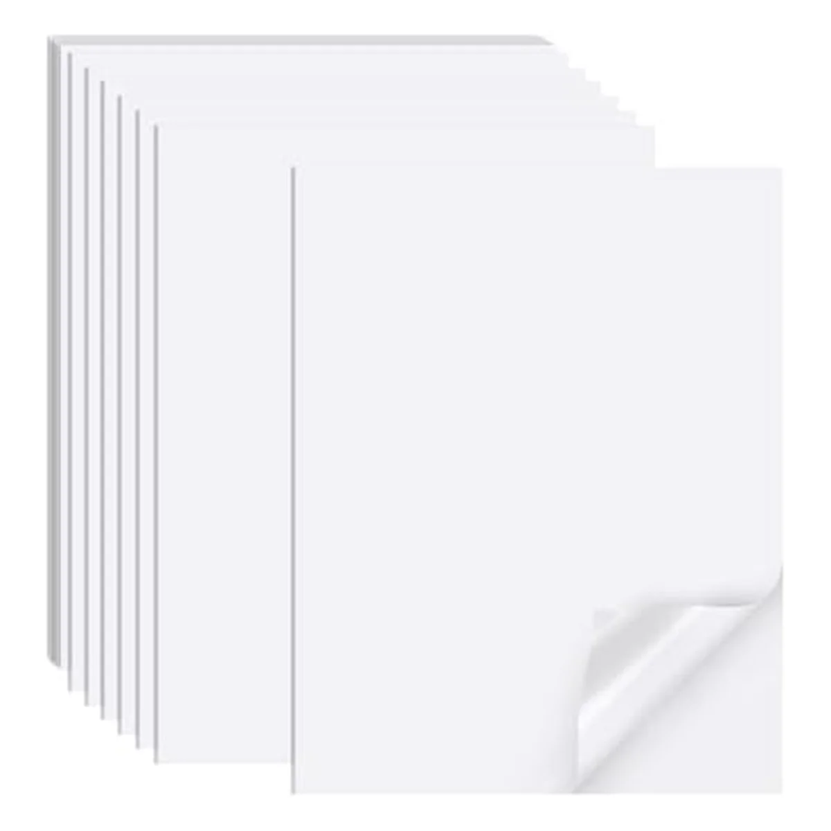 

Inkjet Printable Sticker Paper, 21cm x 30cm Matte Sticker Printer Full Sheet Labels, Suitable for Inkjet Printers