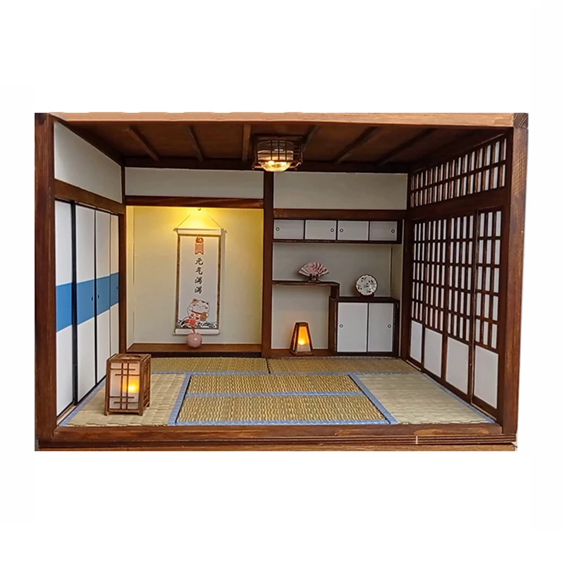 Деревянные кукольные домики сделай сам миниатюрные со светодиодным комплектом