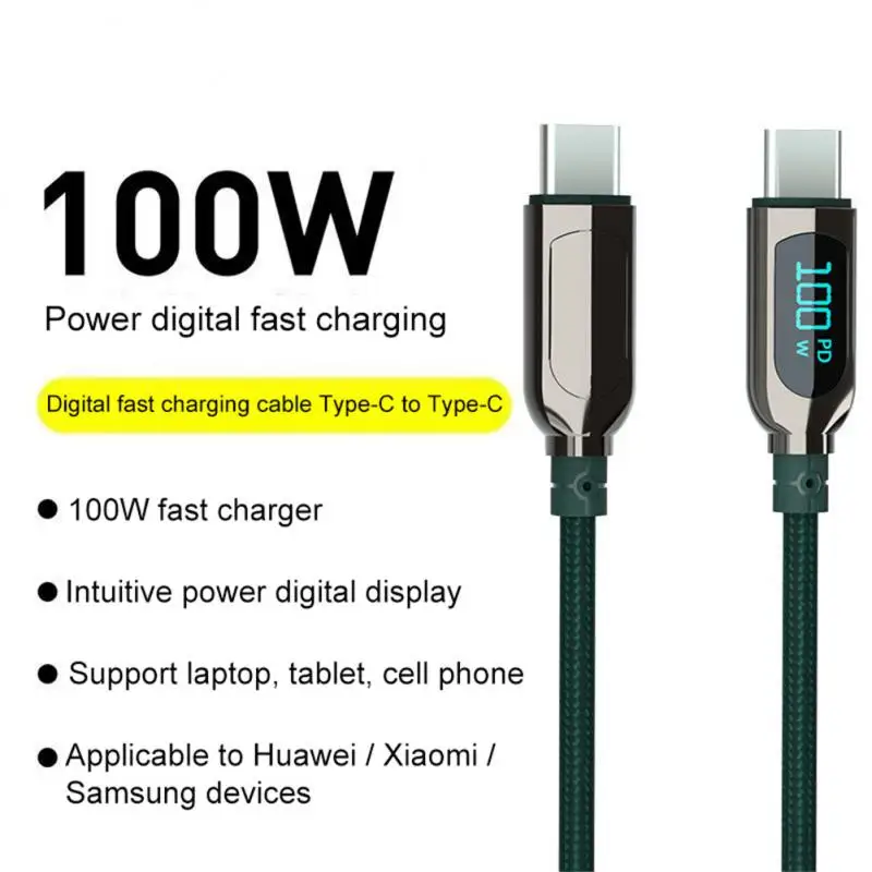 

To Usb C 100w Usb C Fast Charging Cable Display For Laptop For Ipad Usb Type C Usb Data Cord For Samsung S22 For Huawei Type C
