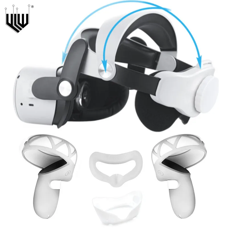 

VR Protective Cover Set For Oculus Quest 2 Touch Handle Cover Strap For Oculus Quest 2 Accessories Face Pad Silicone Case