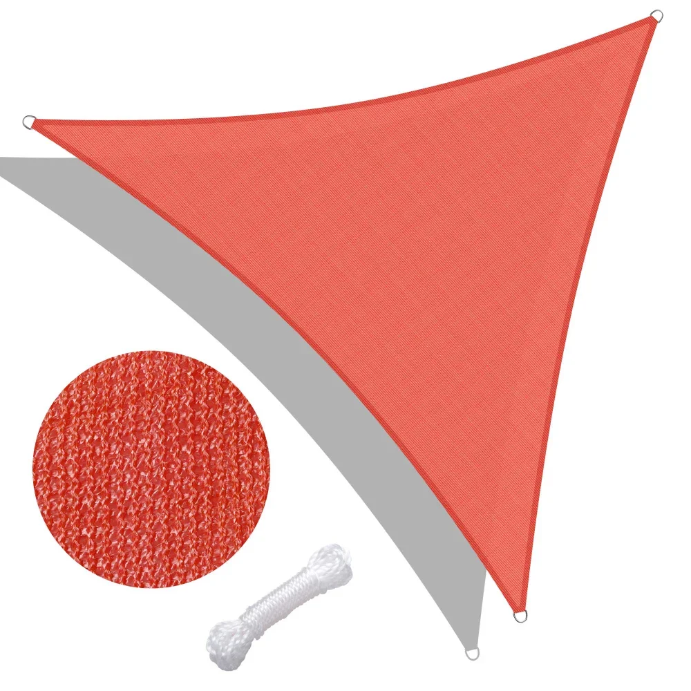 

16'x16'x16' Triangle Sun Shade Sail/Red