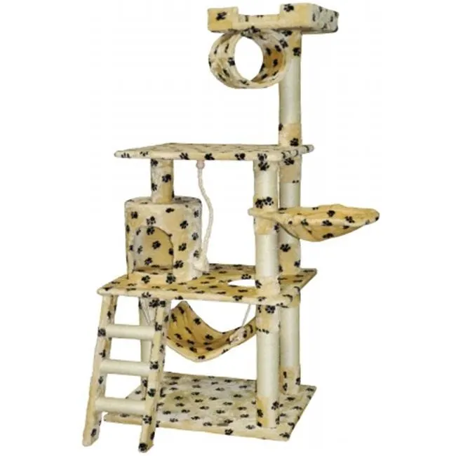 

Hot Sale Factory Supply Print 62 in. Cat Tree Condo