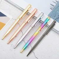 explosive creative personality colorful electroplating gold ballpoint pen gift pen electroplating rose gold ballpoint pen