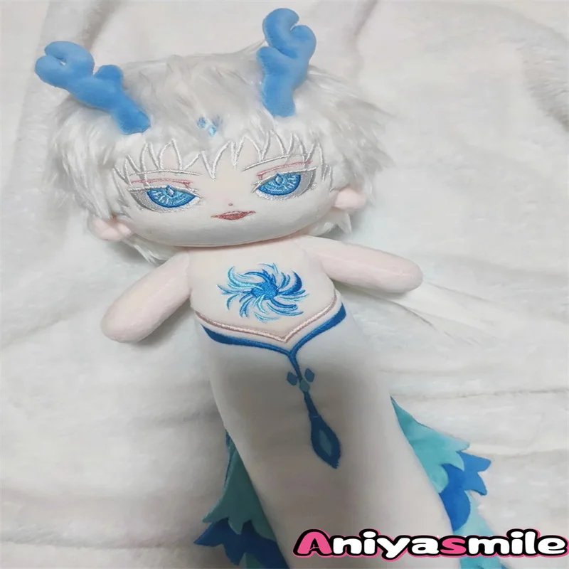 

100CM Jujutsu Kaisen Satoru Gojo Blue Whale Beast Ears Cute Plush Doll Clothes Anime Doll Plushie Pillow For Kids Xmas Gifts XY