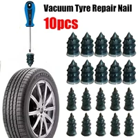 10pcs car tire repair nails armor repair nail tool set car motorcycle piercing kit vacuum tire patch repair tire rubber nails