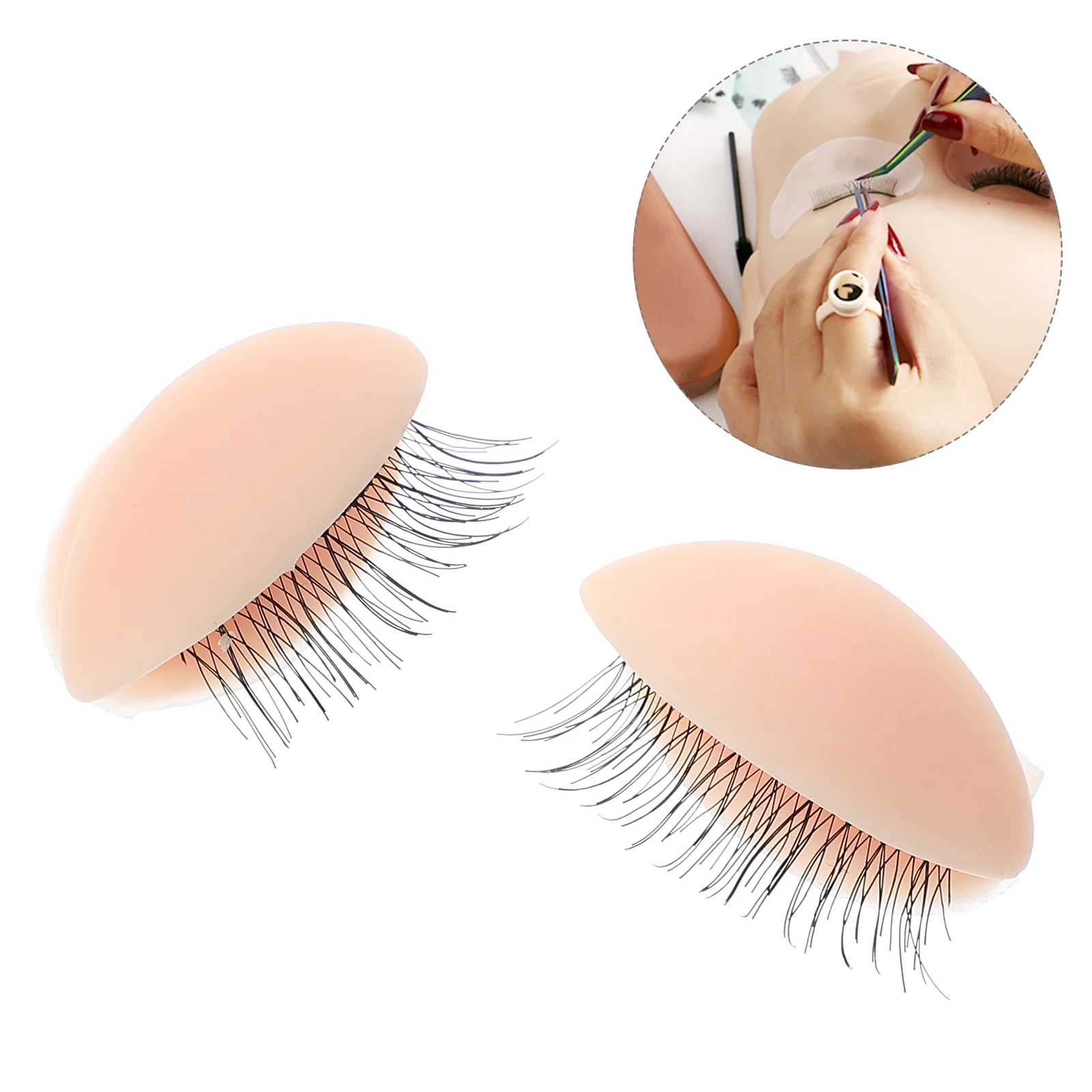

Eyelids Practice Lash Eyelash Lashesextensions Replacement Silicone Training Mannequin Removablelids Realistic Head Extension