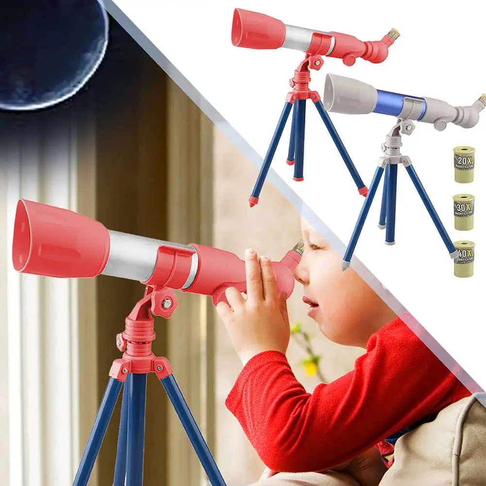 

Kids Telescope Child Telescope Educational Interesting Astronomical Telescope Magnifying Glass for Gift for Above 3 Years O R5K8