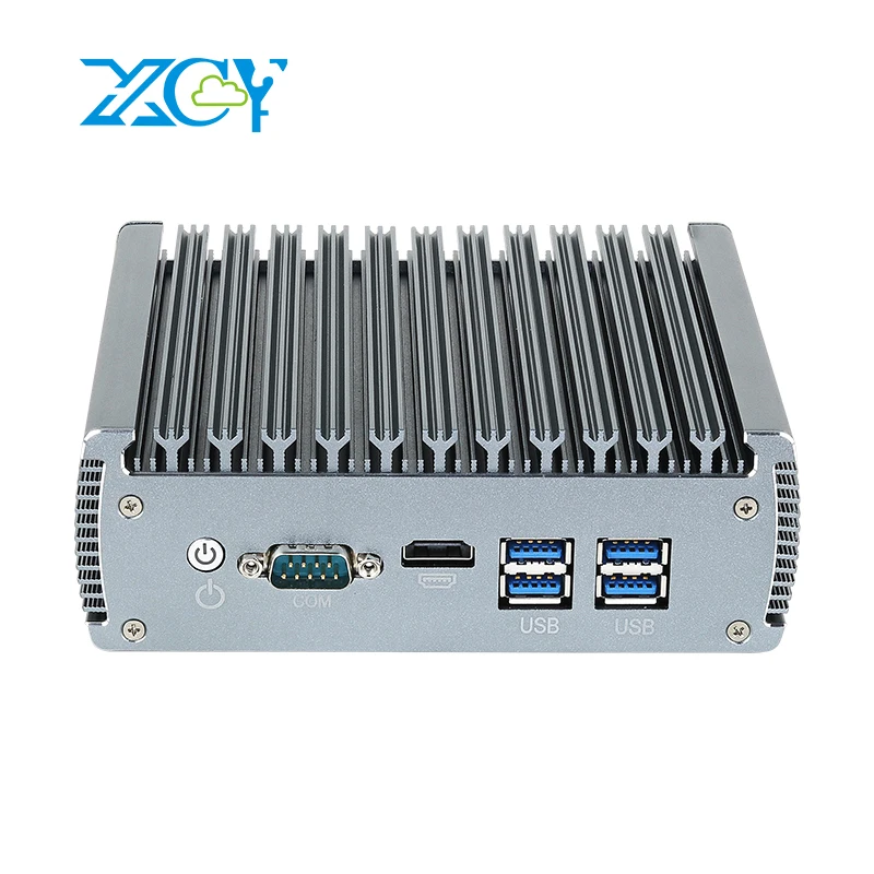 Промышленный мини-ПК без вентилятора Intel i7-1165G7 N100 6x 2.5G Ethernet 4x USB COM-RS232 HDMI Mini-PCIe
