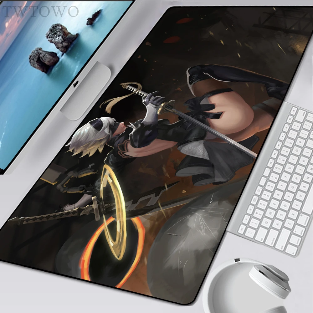 

Nier Automata Mousepad Home New Custom MousePads keyboard pad Mouse Mat Laptop Soft Natural Rubber Gamer Mice Pad Mouse Mat