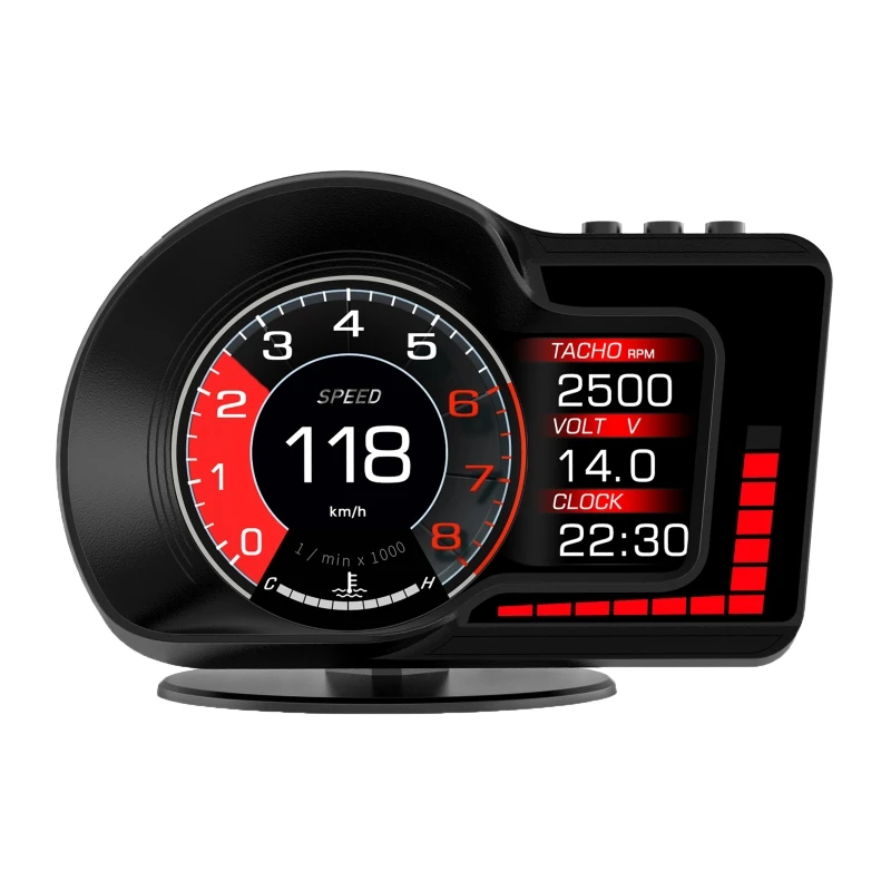 

Car Digital HUD Head Up Display Gauge Overspeed Speedometer Warning Alarm Meter