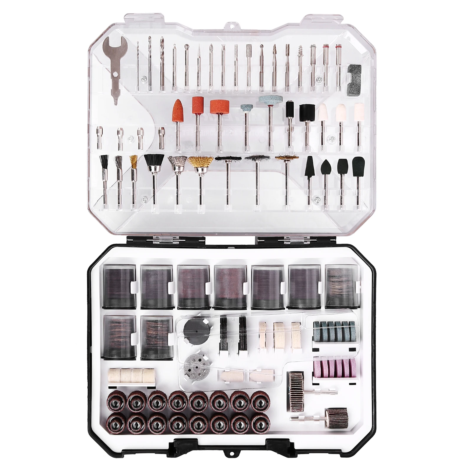 

Meterk 451PC Rotary Accessories Kit PS Plastic Storage Box METERK Engraving Kit Rotary Tool Accessories Kit
