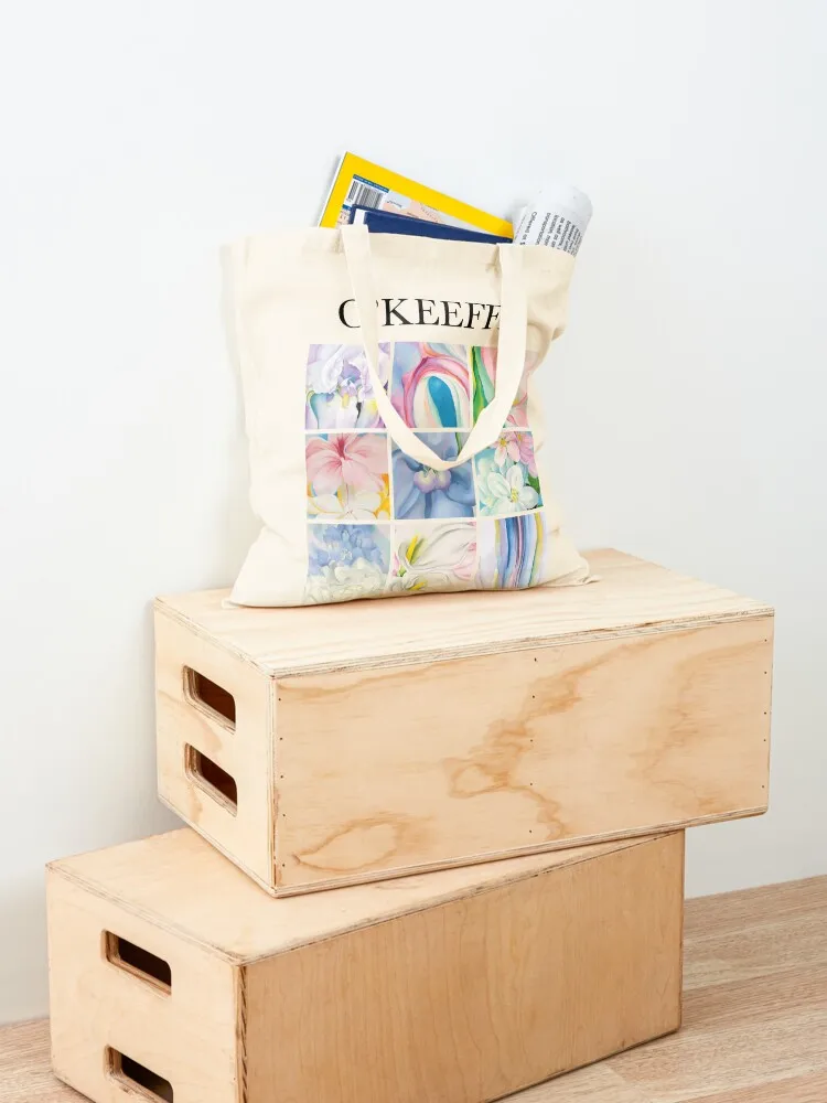 Сумка-тоут с коллажем O'Keeffe Женская Холщовая