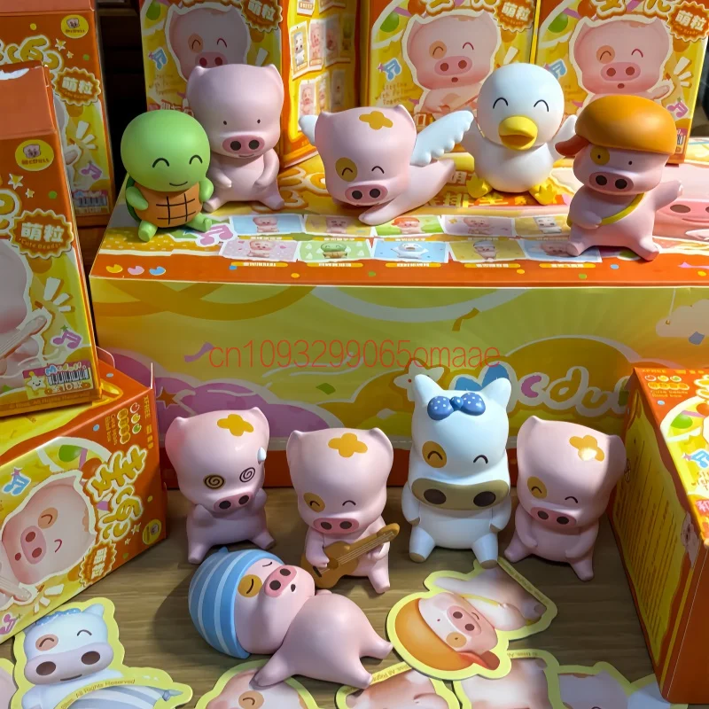 Фото Коллекционная мини-фигурка Mcdull Blind Box: милый мультяшный зверек, украшение для дома, модная игрушка, декор для приборной панели автомобиля, подарок для водителей №4