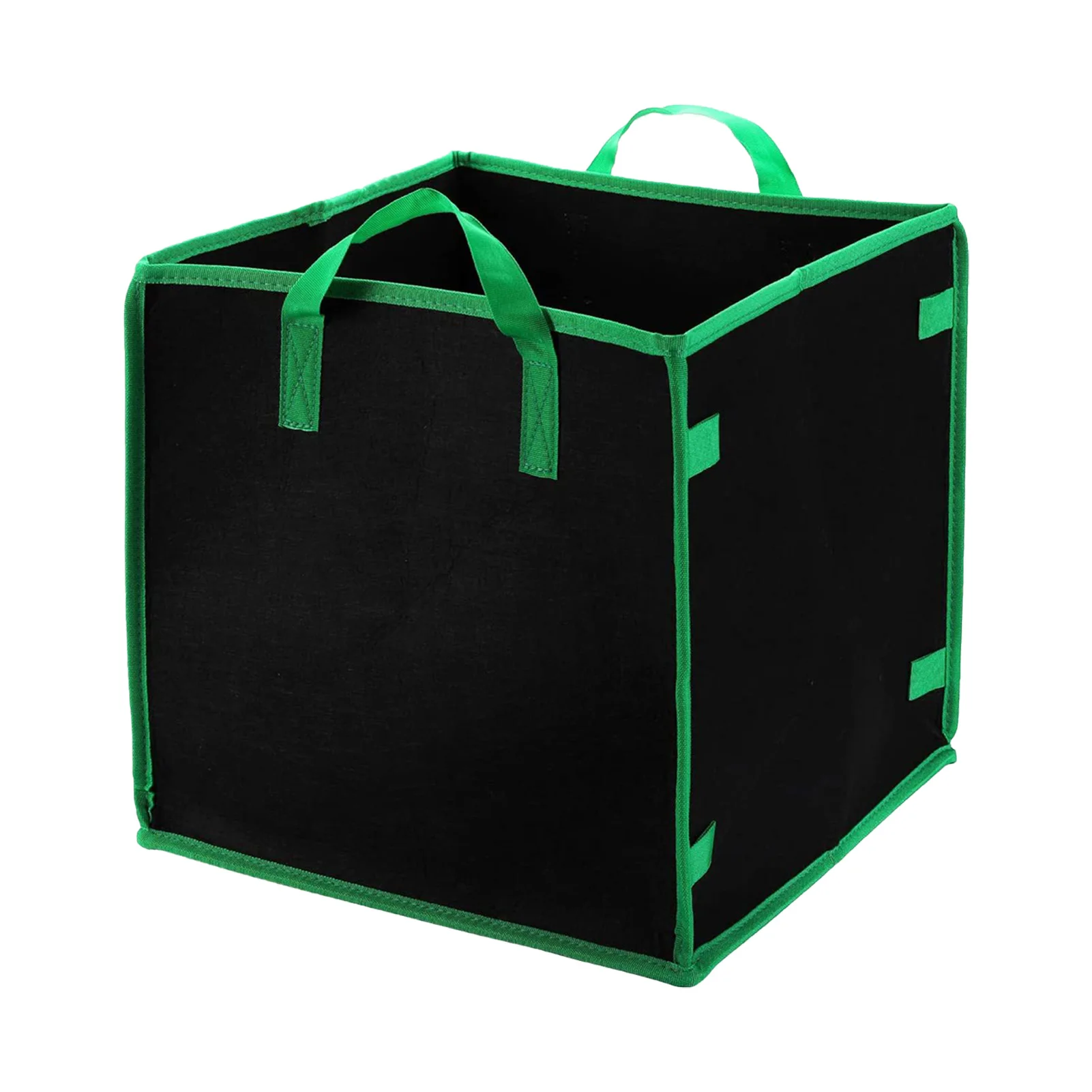 

Square Grow Bags Thick Fabric Planting Pots With Handles Non-Woven Cubic Fabric Pots For Indoor And Outdoor Garden Black