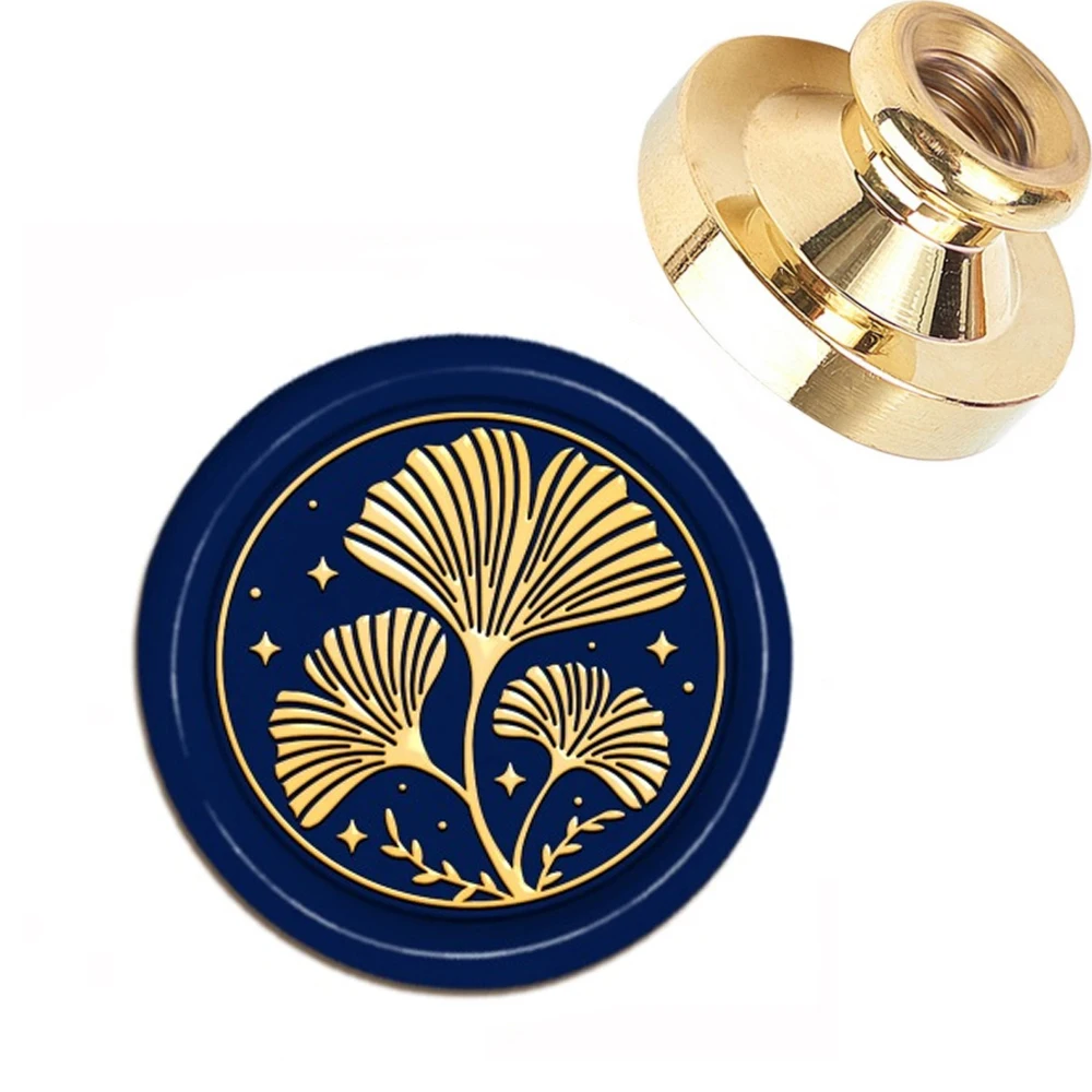 

1PC Leaf 3cm Wax Seal Stamp Vintage Craft Sealing Stamp Head For Cards Envelope Wedding Invitations Packaging Scrapbooking