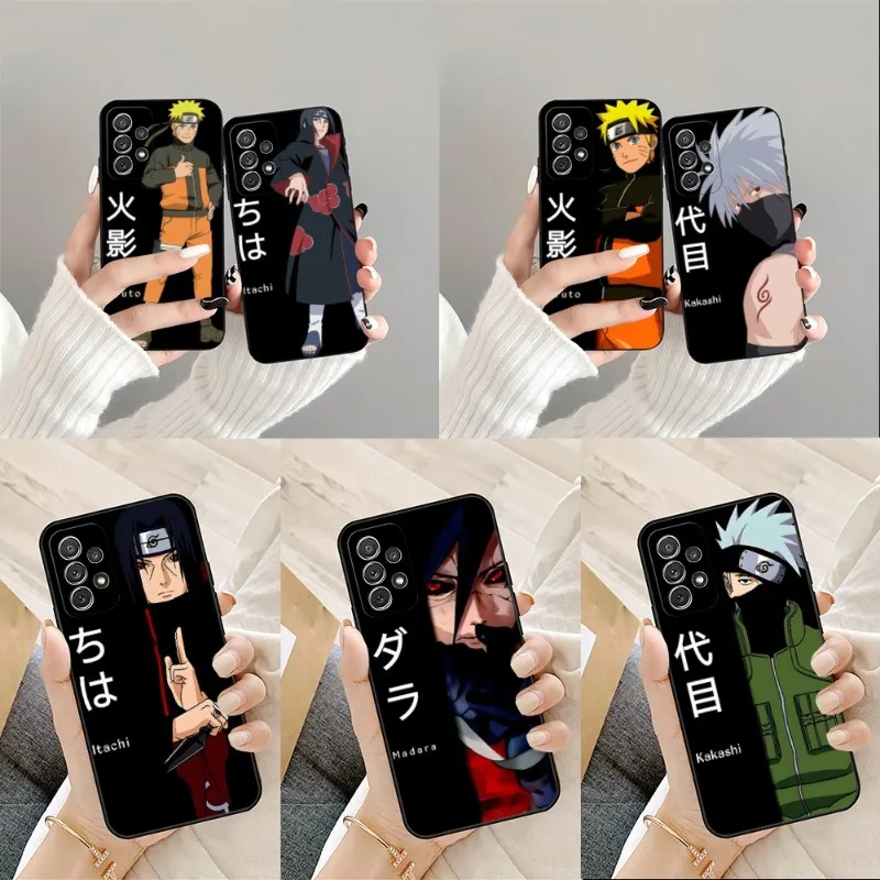 Чехол для телефона K-Kakashis H-hatграйз N-Narutos для Samsung A52 A51 A53 A12 A50 A33 A13 A22 A31 A40 A03S A32 A21 A81 A42, черный чехол