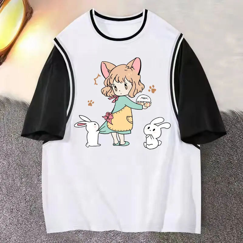 

Футболка женская с круглым вырезом и коротким рукавом, из натурального хлопка