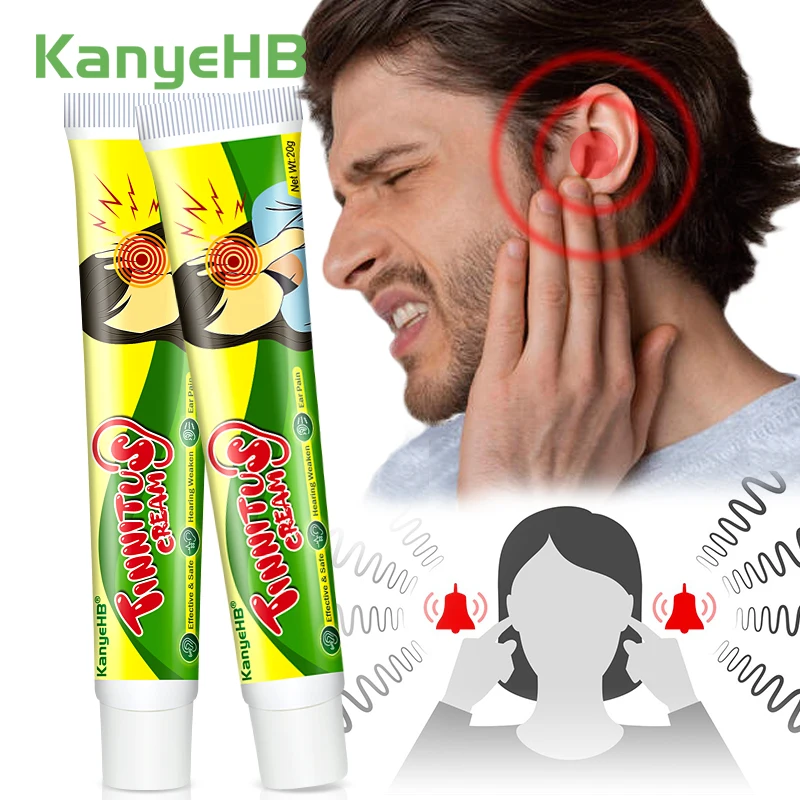 

2/4/6Pcs Tinnitus Treatment Cream For Ear Pain Protect Hearing Loss Treat Otitis Media Infection Antibacterial Cream Health Care