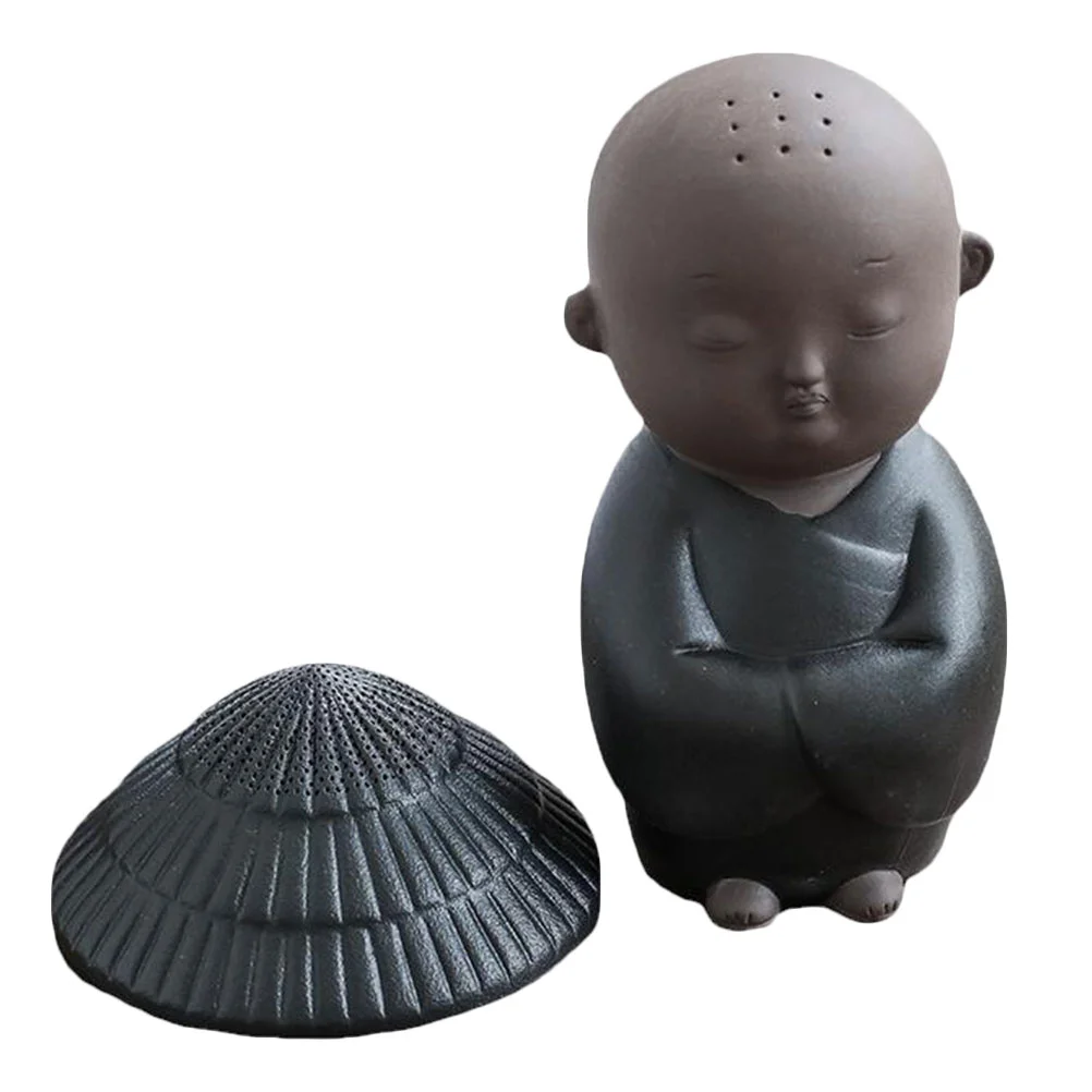 

1 шт., китайский дзен, изысканный керамический монах, милый маленький монах, чай, украшение для домашних животных