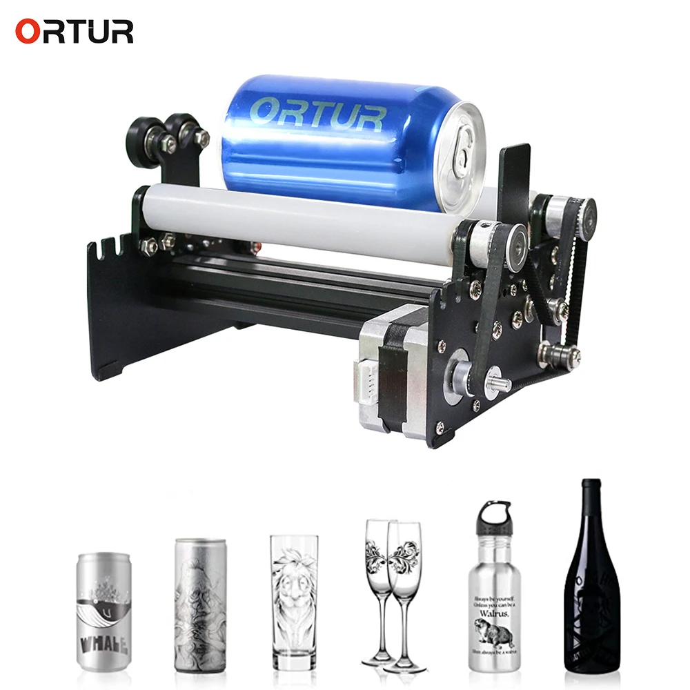 

Upgrade Hot Selling ORTUR YRR Laser Engraver Y-axis Rotary Roller Engraving Module for Laser Engraving Cylindrical Objects Cans