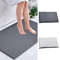 new thick memory polyester bathroom mat daily home use absorbent pad soft non slip mat microfiber dries quickly