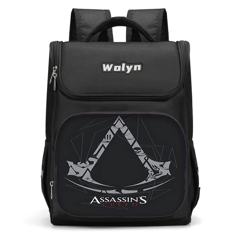 Большой Детский рюкзак Assassin's Creeds школьный для мальчиков и девочек мужчин