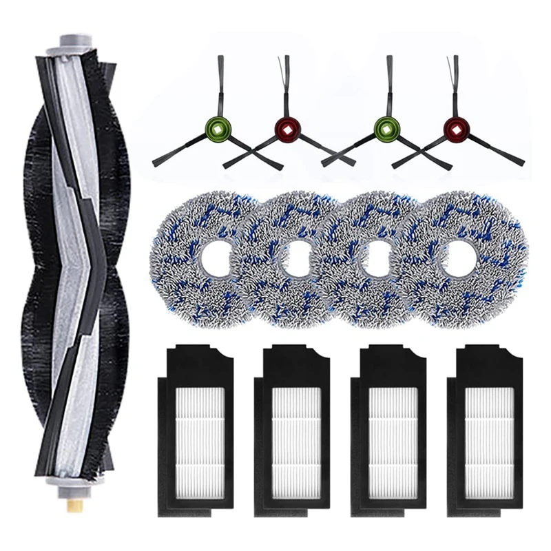 

Vacuum Accessories Kit For ECOVACS X1/X1 Plus Omni TURBO Replacement Set Roller Brush Hepa Filter Side Brush Mop Cloth
