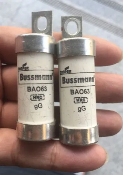 

Fuses: Bussmann BAO63 63A 550VAC 80KA BS88 gG / BAO40 BAO45 BAO50 BS88 gG